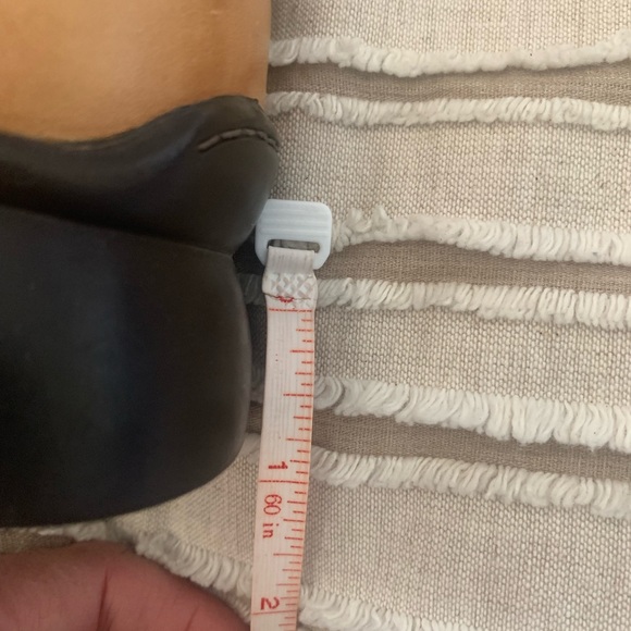 Clark Indigo Super Cute Leather Square Toe Loafers w/ Side Buckle size 6 - Picture 6 of 7